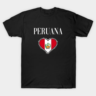 Camiseta de Mujer Peruana Peruvian Girl Women T-shirt T-Shirt